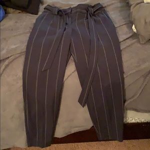 Express navy/white dress pants